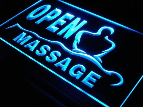 OPEN Massage neon bord lamp LED verlichting reclame lichtbak, Verzamelen, Merken en Reclamevoorwerpen, Nieuw, Verzenden