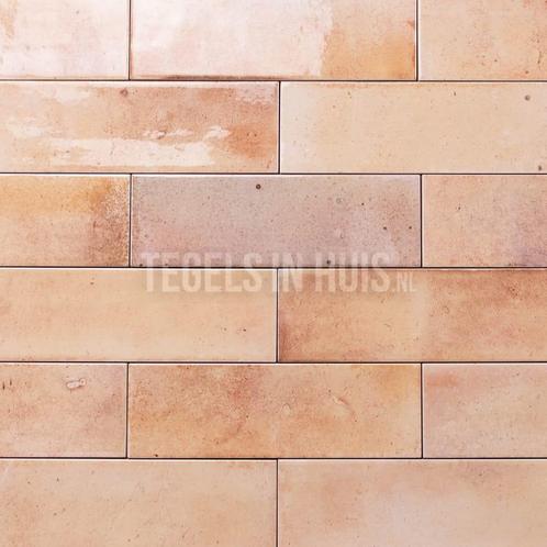 Wandtegel hanoi roze 6.5x20 wandtegel tegeloutlet tegels, Doe-het-zelf en Verbouw, Tegels, Wandtegels, Nieuw, 10 m² of meer, Keramiek