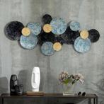 TRUUSK 3D Wanddecoratie Met Cirkels 121cm X 4cm X 53cm Metaa, Huis en Inrichting, Woonaccessoires | Wanddecoraties, Verzenden