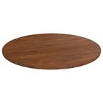 vidaXL Tafelblad rond Ø70x1,5 cm bewerkt massief eikenhout, Huis en Inrichting, Tafels | Eettafels, Verzenden, Nieuw