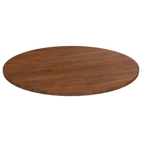 vidaXL Tafelblad rond Ø70x1,5 cm bewerkt massief eikenhout, Huis en Inrichting, Tafels | Eettafels, Nieuw, Verzenden