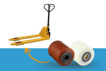Palletwagenwielen of pompwagenwielen op voorraad beschikbaar voor biedingen