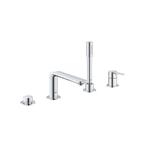 Badrandcombinatie Met Baduitloop Grohe Lineare New 4-gats, Doe-het-zelf en Verbouw, Sanitair, Ophalen of Verzenden, Nieuw, Chroom