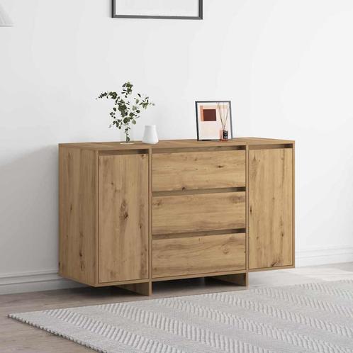vidaXL Dressoir artisanaal eikenkleurig 120 x 41 x 75 cm, Huis en Inrichting, Kasten | Dressoirs, Nieuw, Minder dan 50 cm, Overige houtsoorten