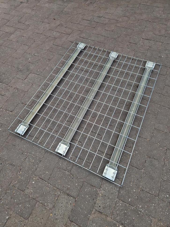 Draadrooster Legbord 880x1100mm 750kg Mesh deck, gebruikt -, Zakelijke goederen, Kantoor en Winkelinrichting | Magazijn, Stelling en Opslag