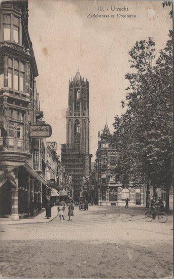 UTRECHT - Zadelstraat en Domtoren, Verzamelen, Ansichtkaarten | Nederland, Verzenden