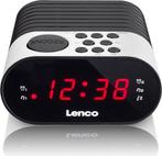 Lenco CR-07 White - Wekkerradio met Slaaptimer - Dubbel, Huis en Inrichting, Overige Huis en Inrichting, Nieuw, Ophalen of Verzenden