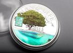 Cookeilanden. 10 Dollars 2015 Nano Life Evolution 50g Proof,