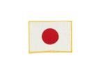 Opnaai embleem Japanse vlag 8x6cm (Judopakken, JUDO), Nieuw, Ophalen of Verzenden