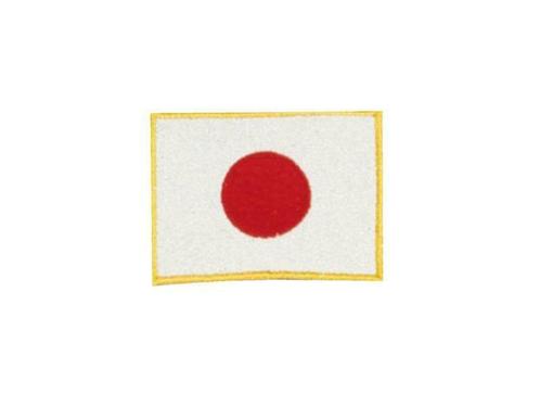 Opnaai embleem Japanse vlag 8x6cm (Judopakken, JUDO), Sport en Fitness, Vechtsporten en Zelfverdediging, Nieuw, Ophalen of Verzenden