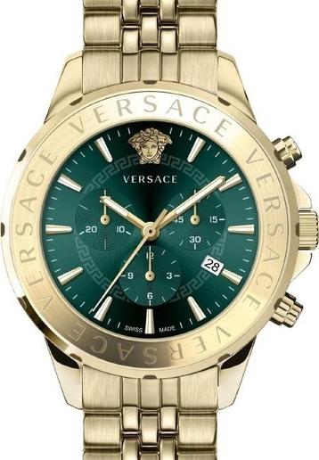 Versace VEV600619 Chrono Signature heren horloge goud 44 mm