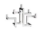 Kaarshouder ABSTRACT 50cm 5 vlammen silver - 44886, Ophalen of Verzenden, Nieuw