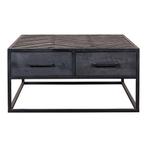 Salontafel Mangohout Fianna 80x80 cm, Huis en Inrichting, Tafels | Salontafels, 50 tot 100 cm, Verzenden, Nieuw, 50 tot 100 cm