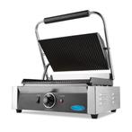 Contactgrill - Gegroefd - Enkele Grillplaat - 33,5 cm, Witgoed en Apparatuur, Verzenden, Nieuw
