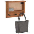 vidaXL Wandkapstok SANDNES 45x12x35 cm massief grenenhout, Huis en Inrichting, Woonaccessoires | Kapstokken, Verzenden, Nieuw