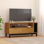vidaXL TV-meubel FLAM 110x40x50 cm massief grenenhout, Huis en Inrichting, 100 tot 150 cm, Verzenden, Nieuw, Minder dan 100 cm