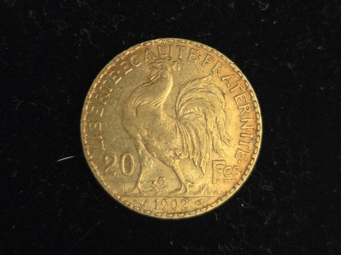 Frankrijk. 20 Francs 1902 Marianne, Postzegels en Munten, Munten | Europa | Euromunten