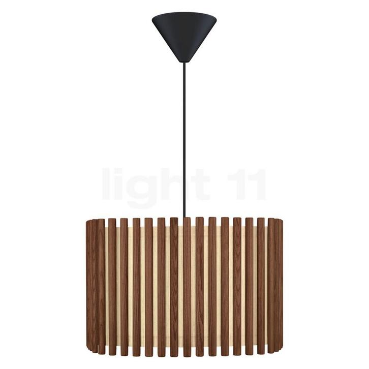 Umage Komorebi Hanglamp, kap donker eiken/kap zwart - 40,9 x, Huis en Inrichting, Lampen | Hanglampen, Nieuw, Verzenden