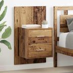 vidaXL Wandkastje 2 pcs Oud Hout 48,5 x 32,5 x 80 cm Bewerkt, Minder dan 45 cm, Verzenden, Nieuw, 70 cm of meer