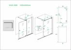 Aanbieding: Wiesbaden verleng-inloopdouche 1000x2000 op rail, Ophalen of Verzenden, Nieuw
