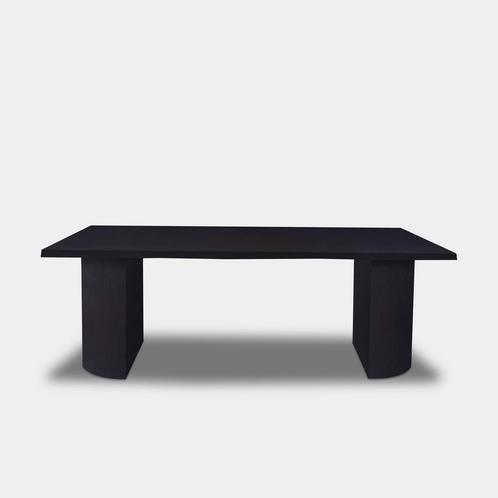 Tafel Boomstam Eikenhout  Half Rond  220x100, Huis en Inrichting, Tafels | Eettafels
