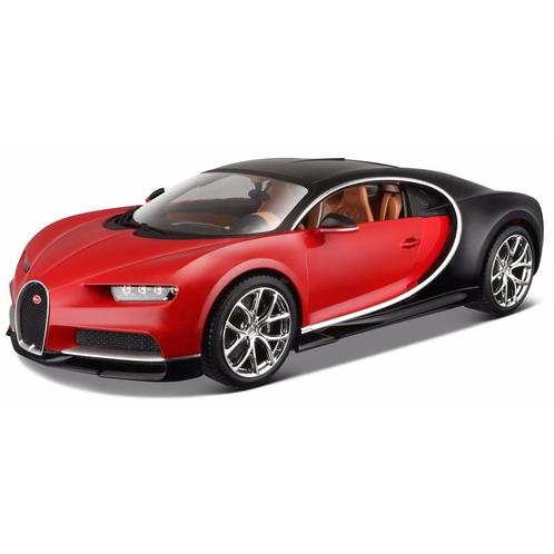 Modelauto Bugatti Chiron 1:18 rood - Modelauto, Hobby en Vrije tijd, Modelauto's | Overige schalen, Ophalen of Verzenden