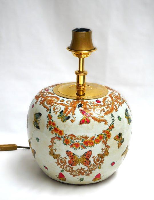 Lamp - Le Jardin de Versace stijl - Messing, Porselein,, Antiek en Kunst, Kunst | Designobjecten