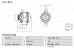 Dynamo / Alternator CITROËN C4 I, (1.6 THP 150,1.6 VTi..., Auto-onderdelen, Motor en Toebehoren, Ophalen of Verzenden, Nieuw