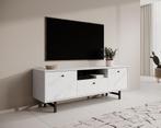 TV-Meubel marmer wit 150x41x54 met lade, Huis en Inrichting, Kasten | Televisiemeubels, Nieuw, 150 tot 200 cm, Overige materialen