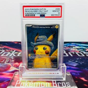 Pokémon Graded card - Pikachu Grey Felt Hat Van Gogh #085 beschikbaar voor biedingen