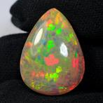 1 pcs Meerkleurig, Grijs, Rood, Groen Opaal - 15.57 ct -, Nieuw