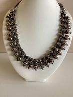 Zilver - Choker halsketting - Etnische 25 drop charms