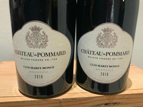 2016 Château de Pommard Clos Marey-Monge - Pommard - 2, Verzamelen, Wijnen