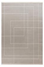 Modern Vloerkleed | Elif | Geometrisch | Zilver | 80x150 cm, Huis en Inrichting, Stoffering | Tapijten en Kleden, Verzenden, Nieuw