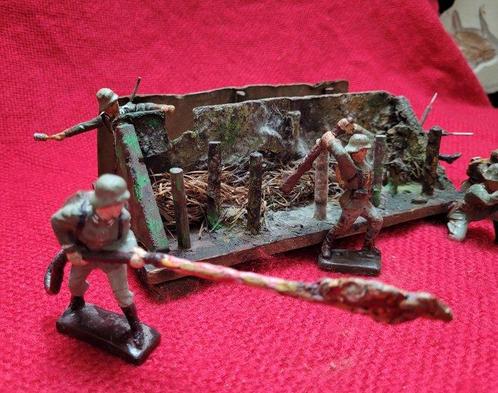 Lineol et autre - Speelgoed Diorama scene de guerre: Combat, Kinderen en Baby's, Speelgoed | Overig