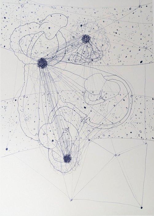 Herbert EGL (1953) - Stephen W. Hawking in India, Antiek en Kunst, Antiek | Overige Antiek