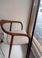Houten Japandi eetkamerstoelen NIEUW IN DOOS op maat, Zo goed als nieuw, Hout