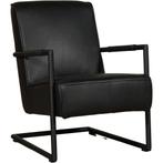 Leren fauteuil Lodge, Huis en Inrichting, Fauteuils, Industrieel, Modern, Scandinavisch, Nieuw, Ophalen of Verzenden, 50 tot 75 cm