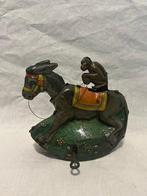 TippCo - Monkey Riding A Donkey, Rocking Tin Toy, Unboxed -, Antiek en Kunst