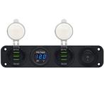 ProRide 12V USB Autolader 6 Poorten - QC3.0 - Voltmeter en, Verzenden, Nieuw