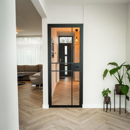 Stalen Binnendeur 6 Vlaks Moderne look Luxe design Met slot, Doe-het-zelf en Verbouw, Deuren en Horren, Nieuw, Metaal, Binnendeur