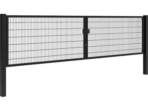 Dubbele tuinpoort | Professional | 600 cm breed, Tuin en Terras, Schuttingen, Minder dan 3 meter, Nieuw, IJzer, 1 tot 2 meter