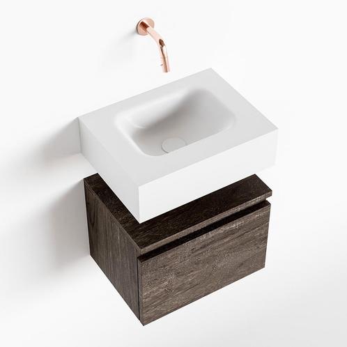 MONDIAZ ANDOR 40cm toiletmeubel dark brown. LEX 40cm, Doe-het-zelf en Verbouw, Sanitair, Bad, Nieuw, Ophalen of Verzenden