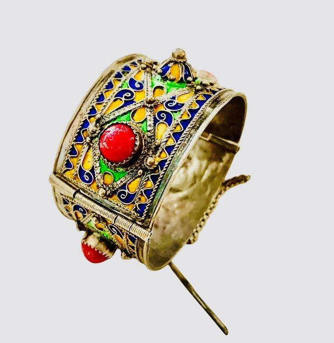 Berber armband - Zilver - Marokko - 20e eeuw, Antiek en Kunst, Kunst | Niet-Westerse kunst