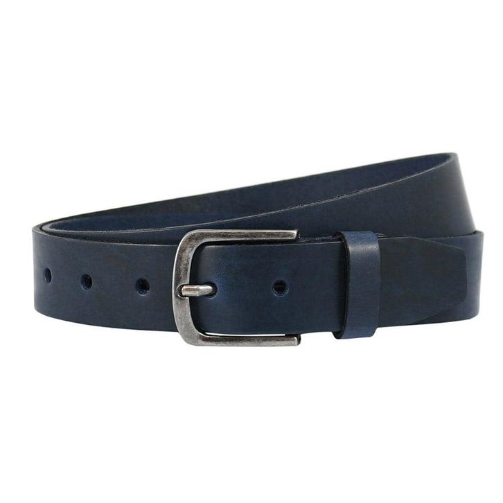 Landley Leren Volnerf Unisex Riem - 4 cm - Blauw - 105, Kleding | Heren, Riemen en Ceinturen, Nieuw, Verzenden