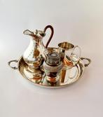 Ontbijtservies - Elegant Silver-Plated Breakfast Set –, Antiek en Kunst
