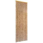 vidaXL Vliegengordijn 56x185 cm bamboe, Verzenden, Nieuw, Bruin