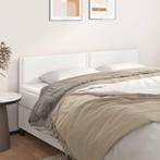 vidaXL Hoofdborden 2 st 100x5x78/88 cm kunstleer wit, Huis en Inrichting, Slaapkamer | Bedden, Verzenden, Nieuw, Wit, Overige materialen