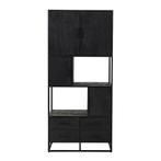 Vakkenkast Mangohout Brendon 90 cm, Huis en Inrichting, Kasten | Boekenkasten, Nieuw, 50 tot 100 cm, Industriële meubels, 25 tot 50 cm
