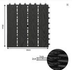 Set 11 WPC Terrasplanken 30×30 cm Waterbestendig 1 m² Tuin, Verzenden, Nieuw